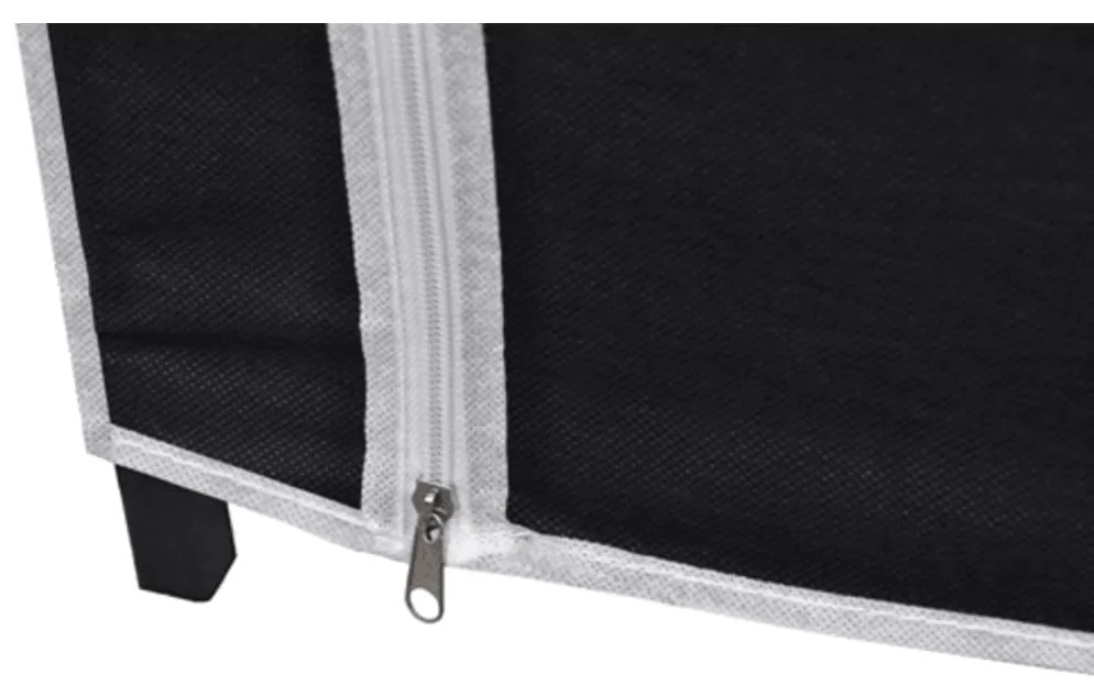 Roupeiros de tecido 2 pcs preto
