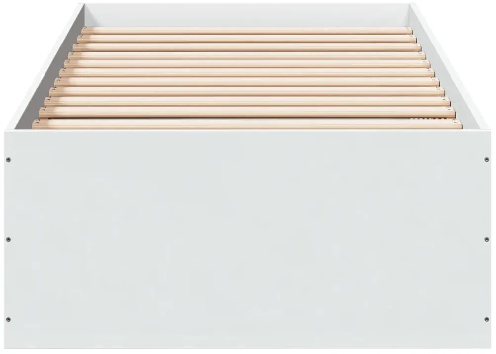Estrutura de cama 90x190 cm derivados de madeira branco