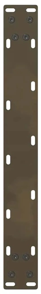 Pés para mesa de centro em aço natural, 2 peças, 50x (42-43) cm, aço
