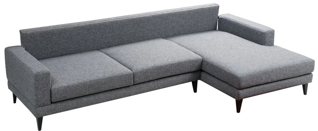 Sofá-Cama de Canto Nordic – Cinzento Escuro – 303 cm x 160 cm