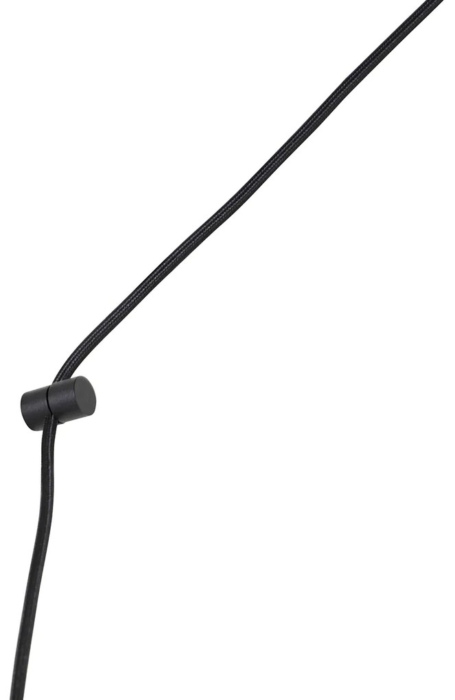 LED Candeeiro de suspensão preto com ficha incl. PS160 dourado regulável - Cavalux Design,Moderno