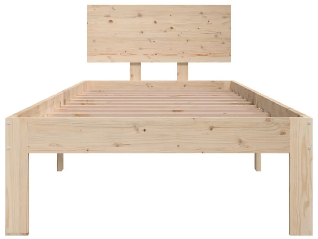Estrutura cama pequena solteiro 75x190 cm madeira maciça