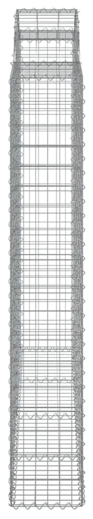 Cestos gabião arqueados 18 pcs 200x50x180/200 ferro galvanizado