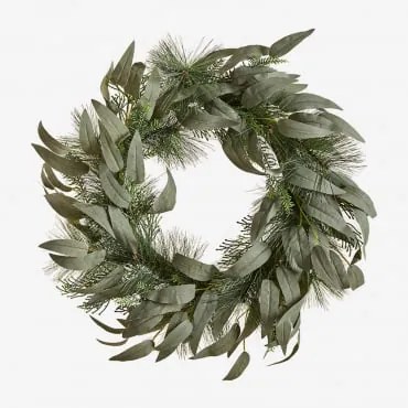 Coroa Decorativa De Natal Ø60 Cm Emersin Verde Laurel - Sklum