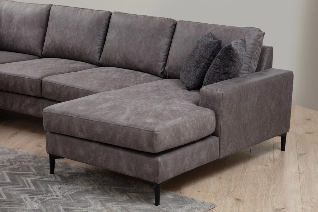 Sofá de Canto Porto Corner – Antracite – 200 cm x 314 cm x 155 cm
