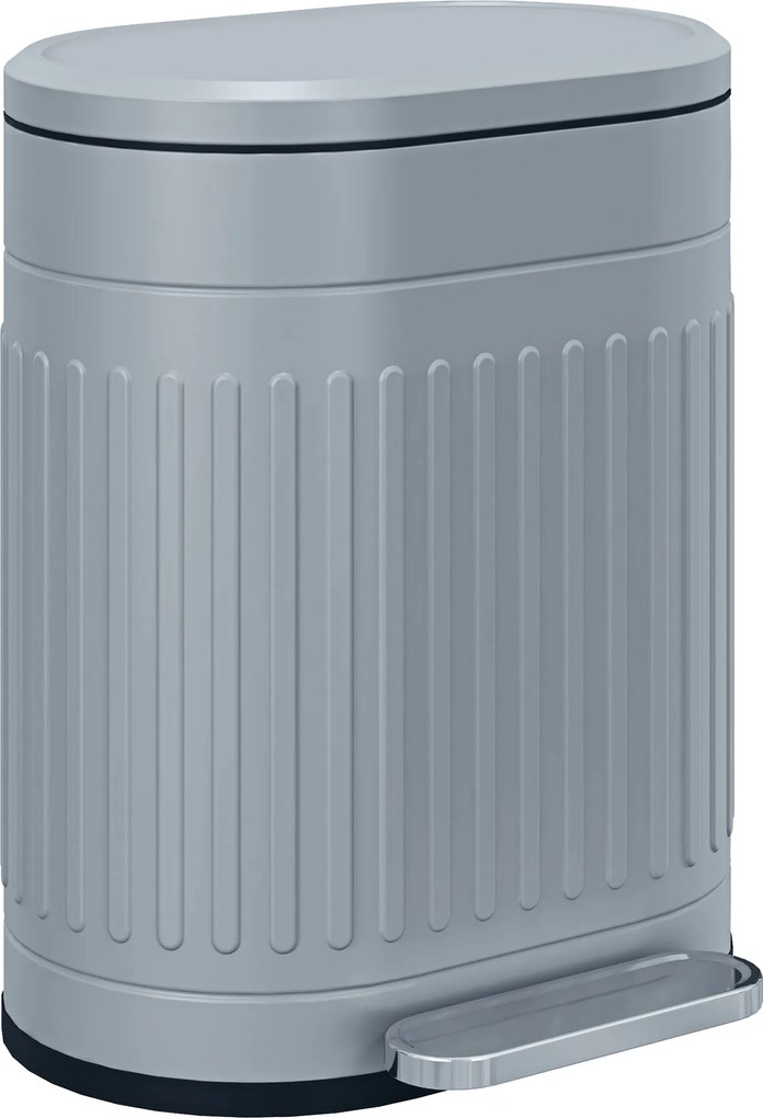HOMCOM Lixeira 20L com pedal e tampa, balde interno removível, função Soft-Close, 36,5 x 31,2 x 45 cm, Cinza | Aosom Portugal