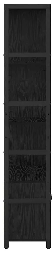 Estante Carvalho preto 80 x 30 x 155,5 cm Madeira processada