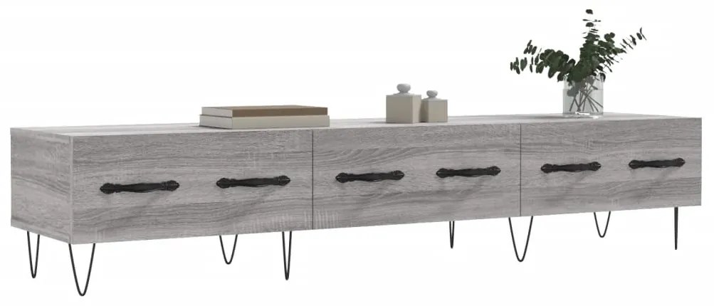 Móvel de TV 150x36x30 cm derivados de madeira cinzento sonoma