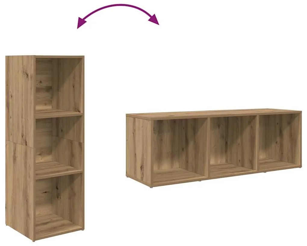 Conjunto de Estantes para TV 3 pcs Castanho 107 x 35 x 37 cm