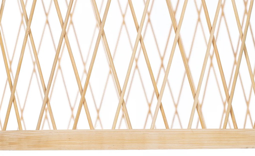 Candeeiro suspenso rural para exterior rattan 40x55 cm - Calamus Rústico