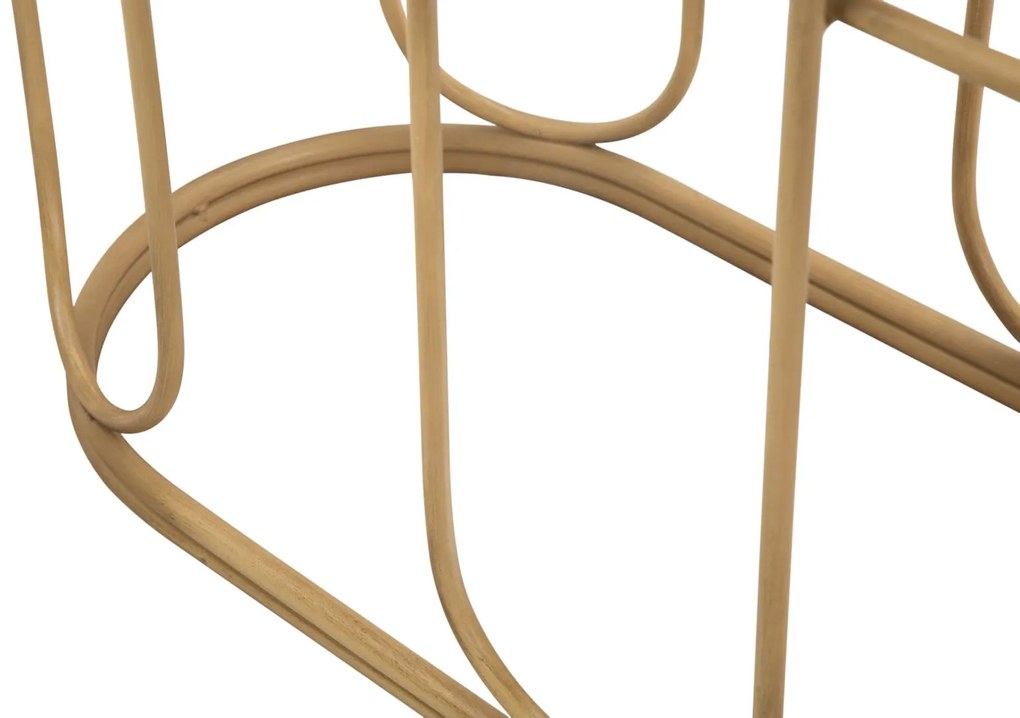 MESA CONSOLA SAMUI 110X32X77 CM COR NATURAL
