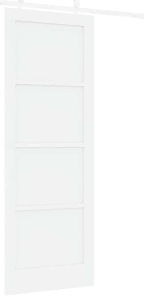 Porta Deslizante vidaXL com Conjunto de Hardware Branco 78x211 cm Made