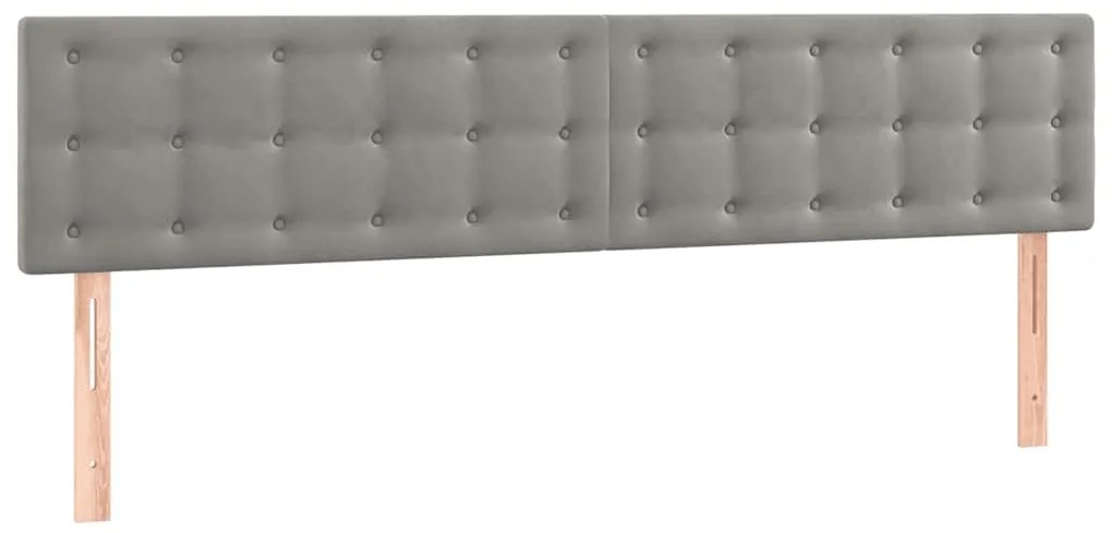 Cama boxspring com colchão 120x190 cm veludo cinzento-claro
