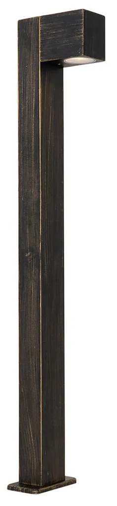 Candeeiro de pé exterior industrial dourado antigo 80 cm IP44 - Baleno