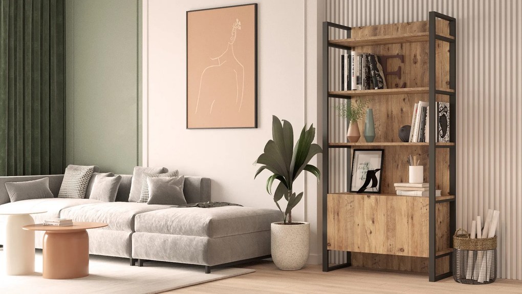Estante ML6 – Pinho Atlântico – 90x180x34 cm