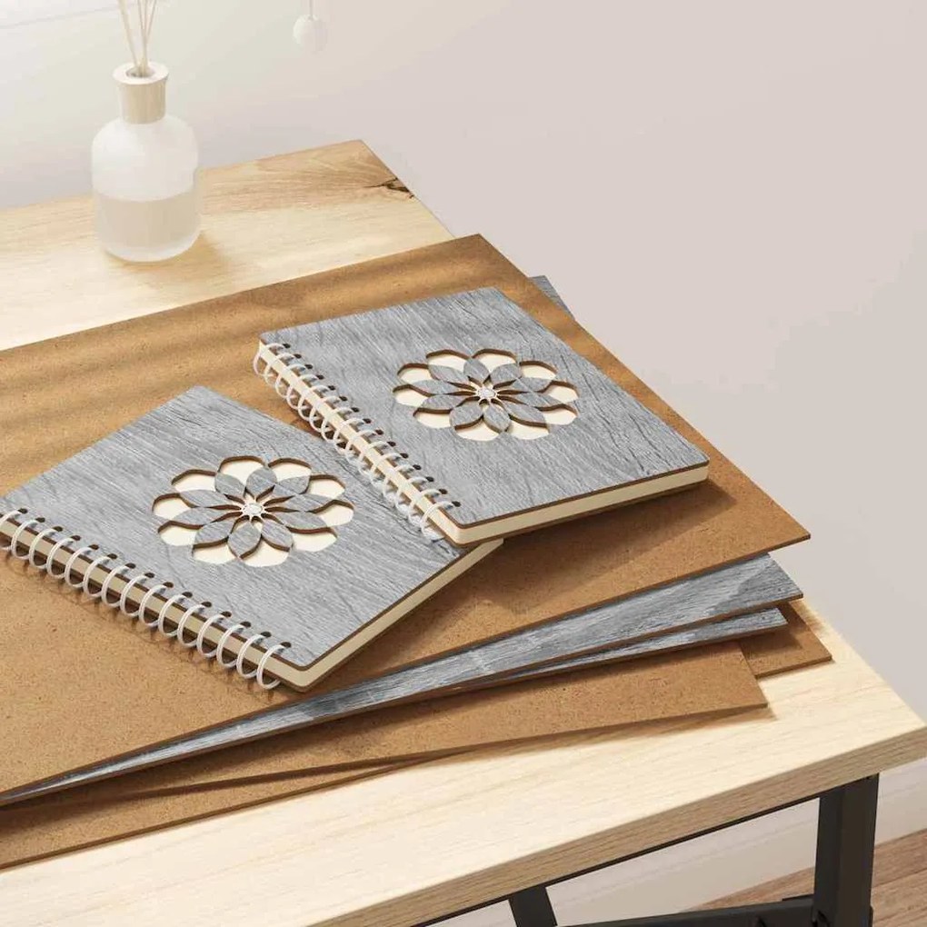 vidaXL Painéis de Decoração 50 pcs Cinza Sonoma 30 x 42 x 0.27 cm