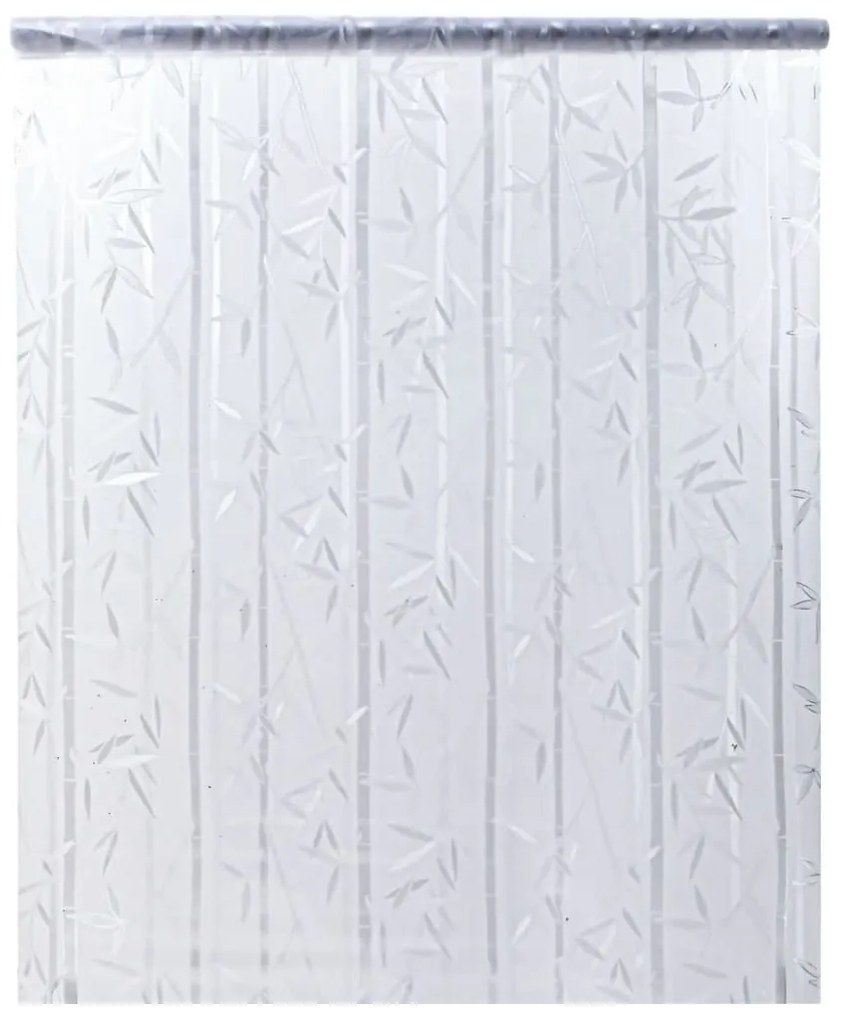 Películas para janela 2 pcs PVC fosco padrão de bambu