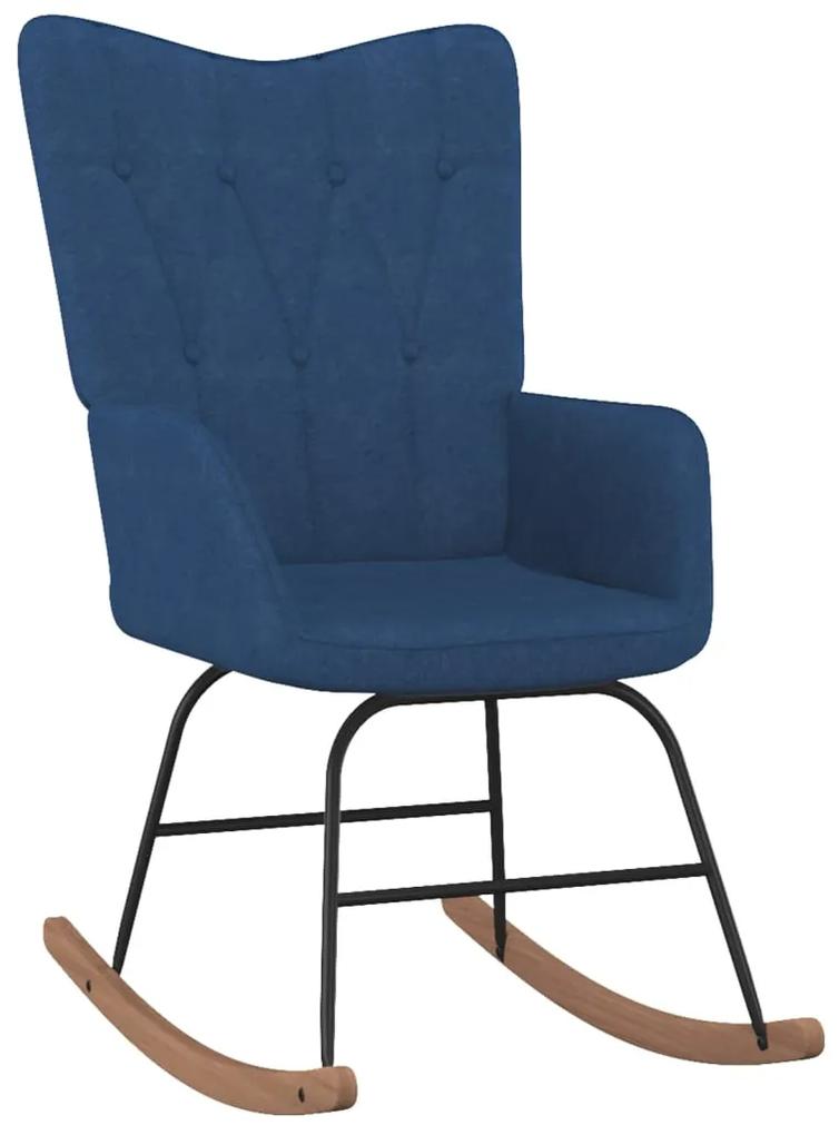 327615 vidaXL Cadeira de baloiço tecido azul