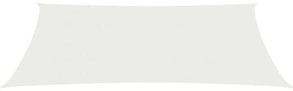 Para-sol estilo vela 160 g/m² 2,5x4,5 m PEAD branco