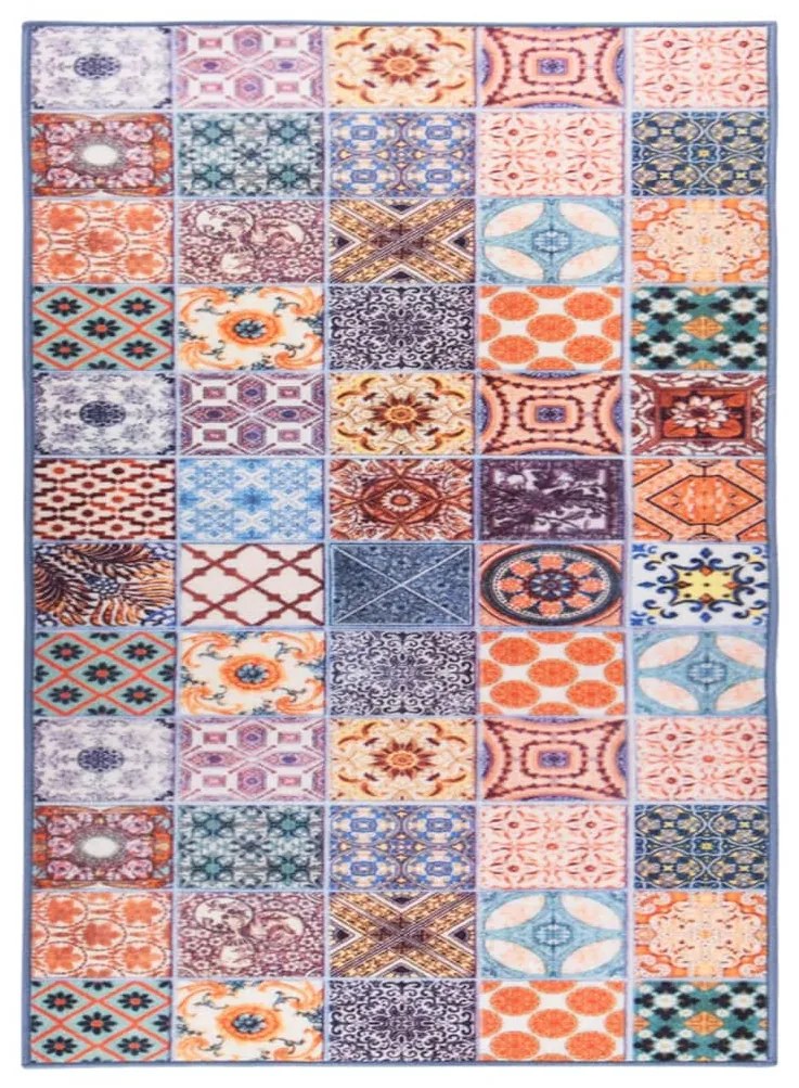 vidaXL Tapete/passadeira 80x100 cm mosaicos