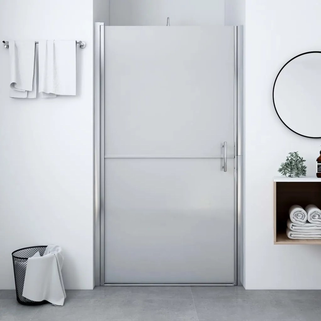 vidaXL Porta de chuveiro vidro fosco temperado 81x195 cm