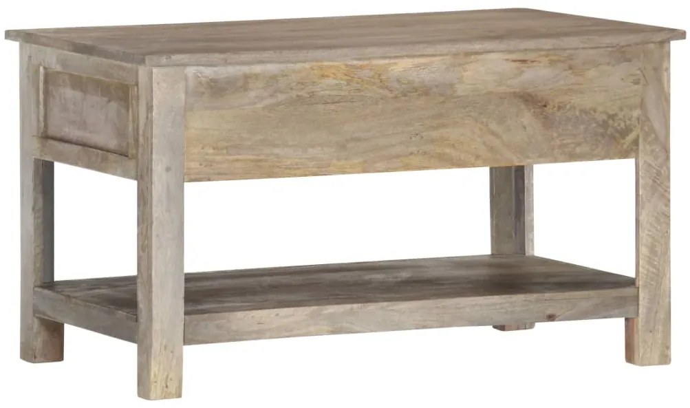 Mesa de centro 82x52x47 cm madeira de mangueira maciça