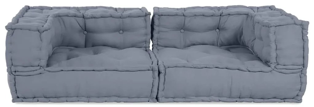 Puff Modular Cinzento 140x70x36