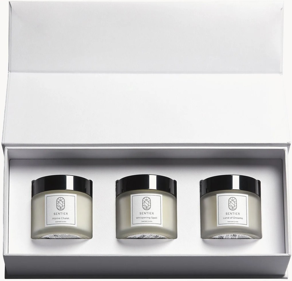 Vela Whimsical (Alpine Chalet & Whispering Spell & Land of Dreams), conjunto de 3