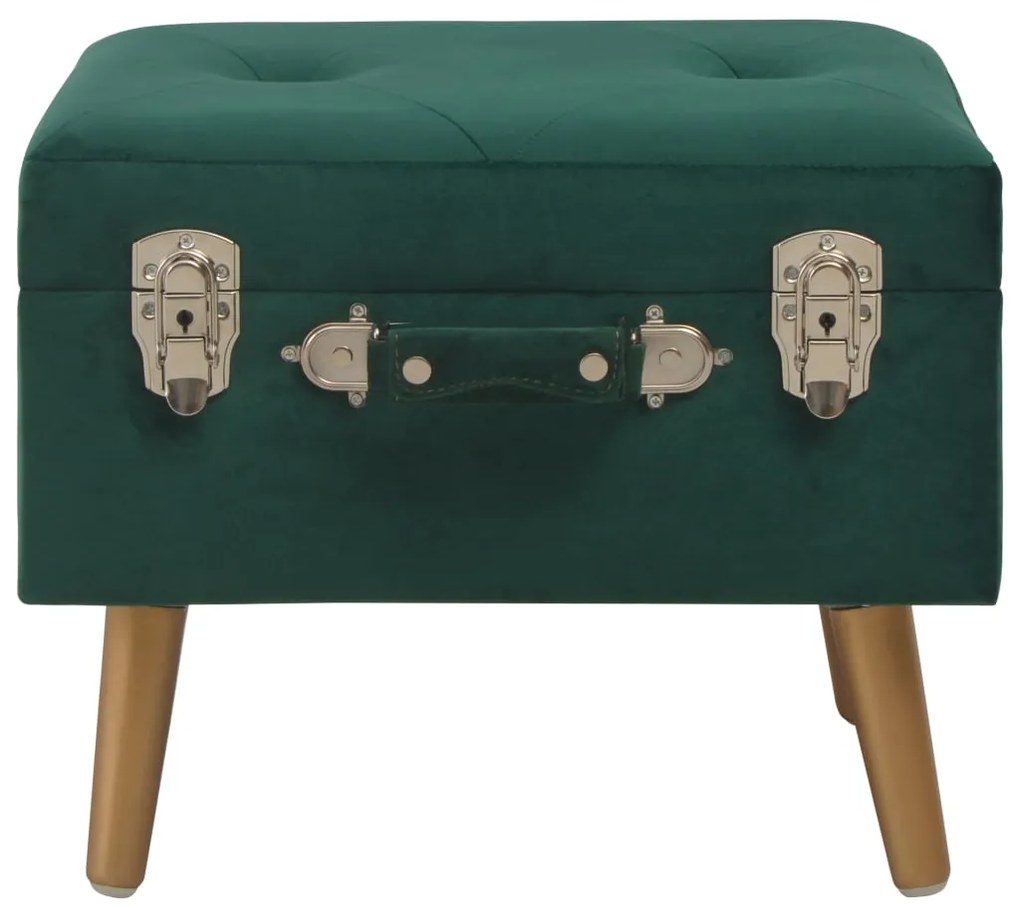 Bancos de arrumação 3 pcs veludo verde