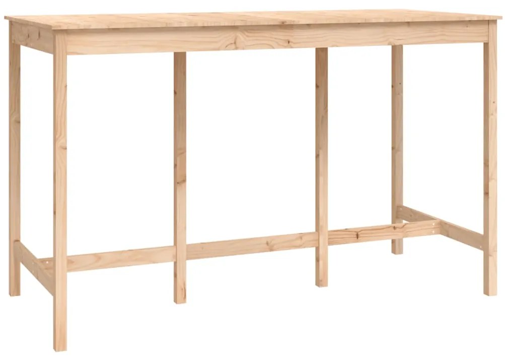 9 pcs conjunto de bar pinho maciço