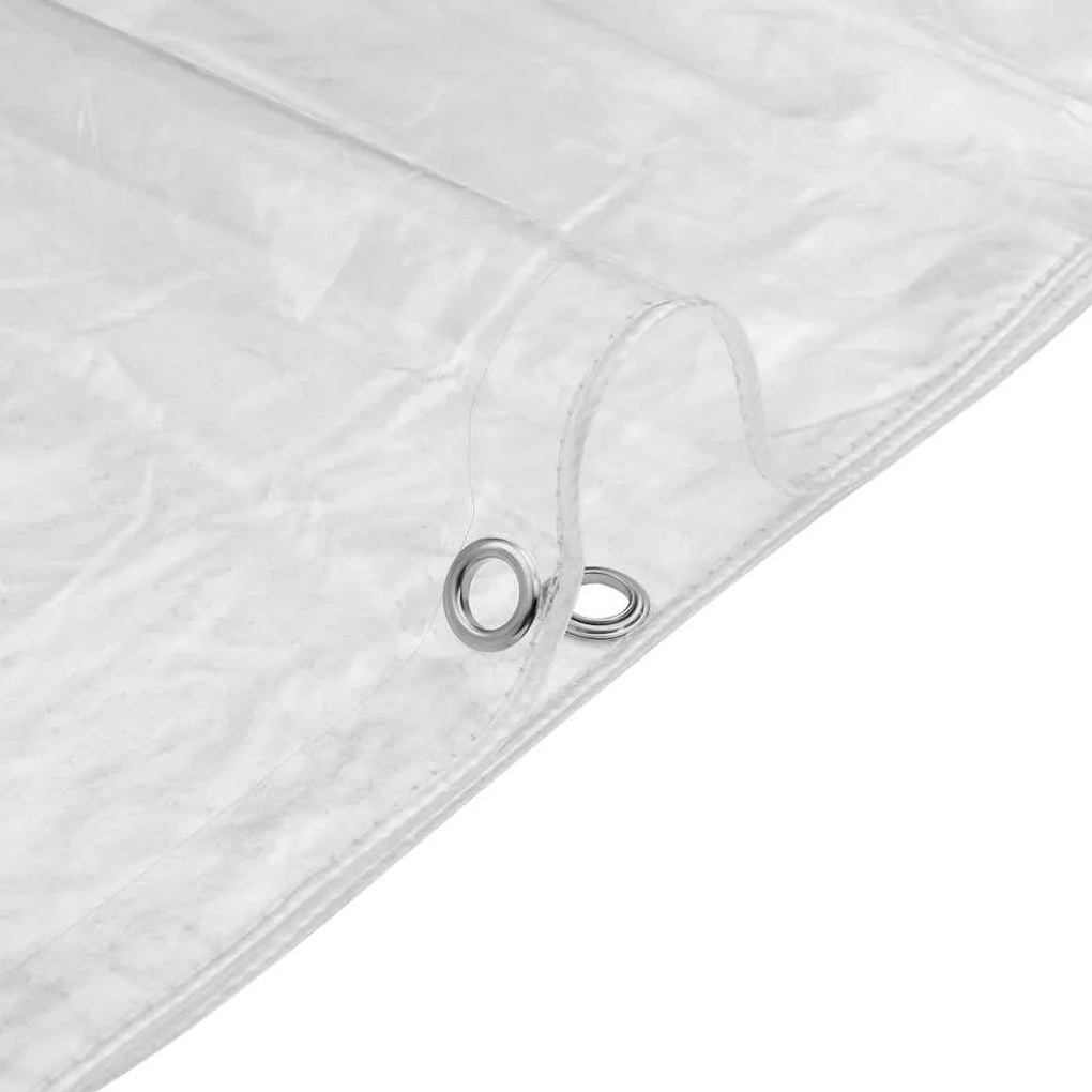 Encerado transparente com ilhós 1x3 m PVC