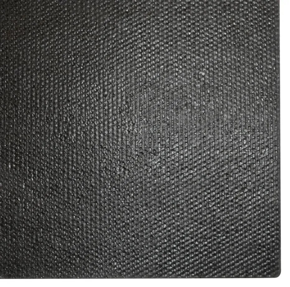 Tapete de porta 100x300 cm fibra de coco tufada preto