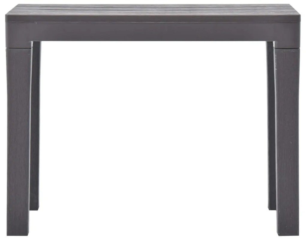 Bancos de jardim 2 pcs plástico mocca