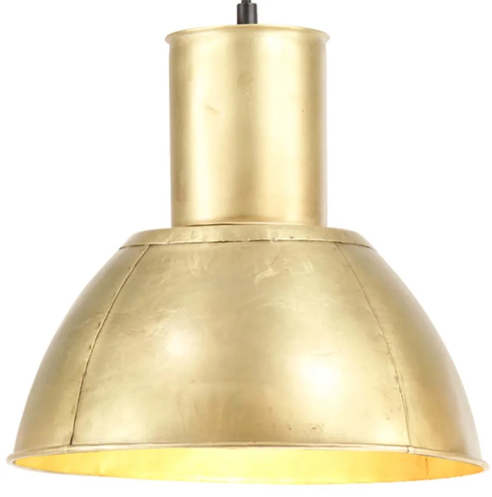 vidaXL Candeeiro suspenso redondo 25 W 28,5 cm E27 bronze