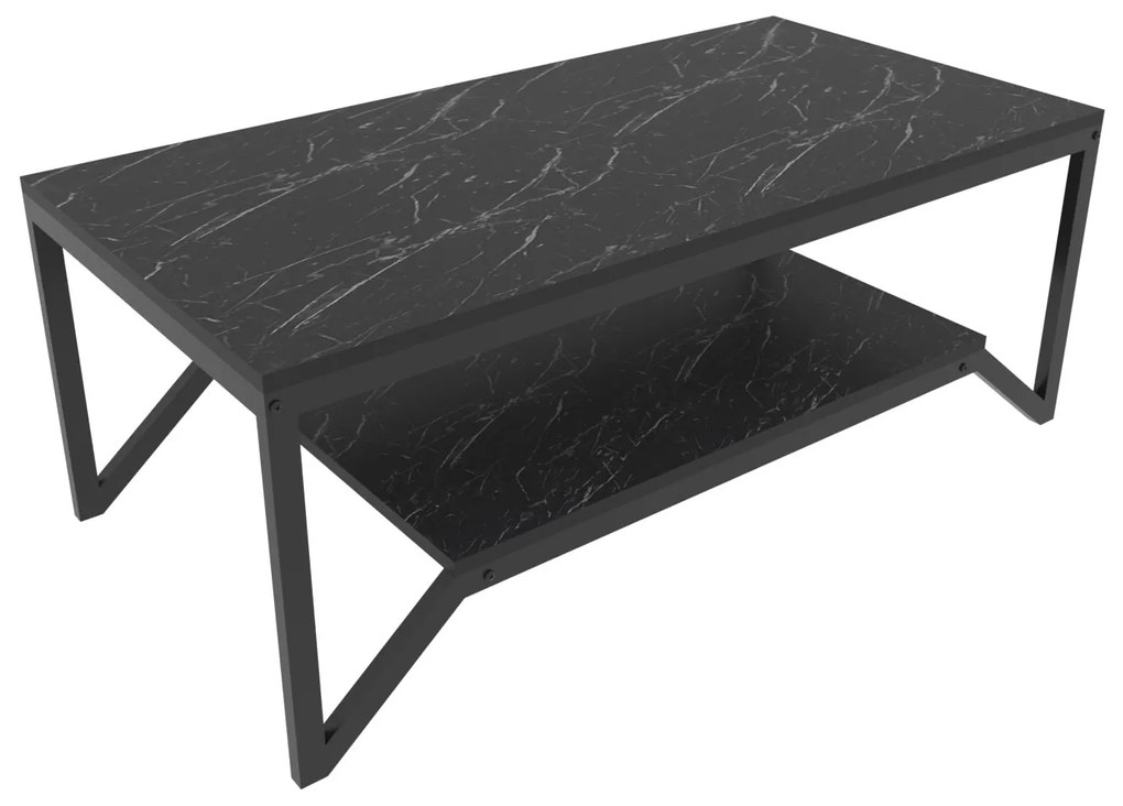 Mesa de Café Flora - Preto - 120x60x45,8 cm
