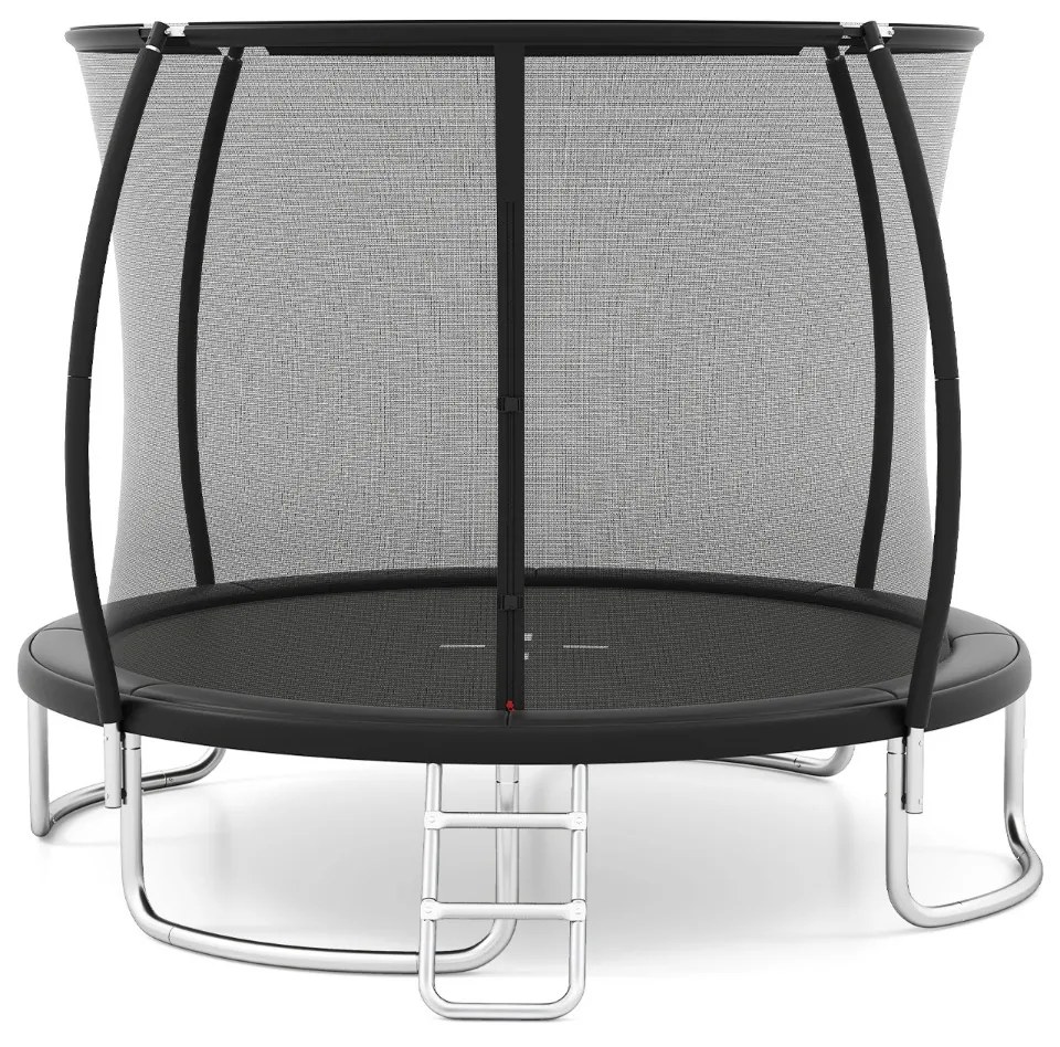 Trampolim externo de 10 pés com rede de proteção colorida