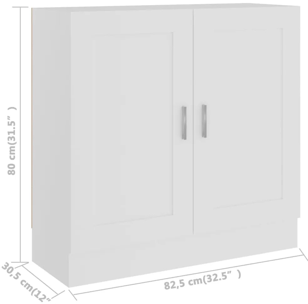 Estante 82,5x30,5x80 cm derivados de madeira branco