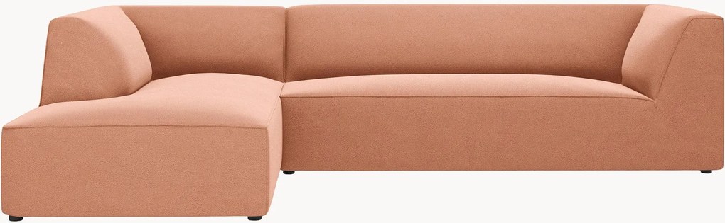 Sofá de canto modular em veludo Ruby (4 lugares)