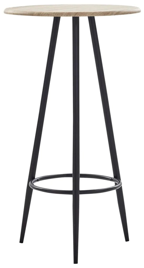 281545 vidaXL Mesa de bar 60x107,5 cm MDF cor carvalho