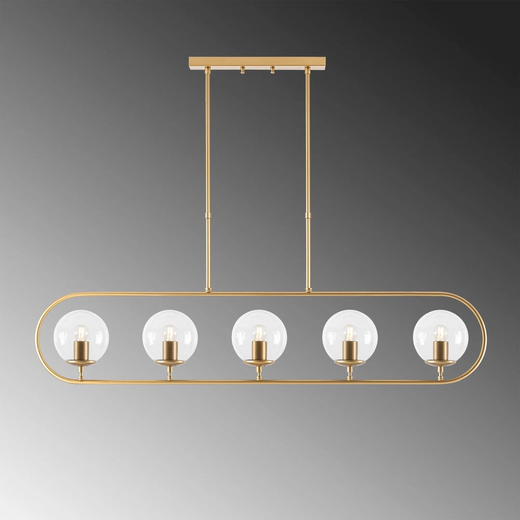 Chandelier Jewel – Dourado Brilhante – 122 x 15 cm