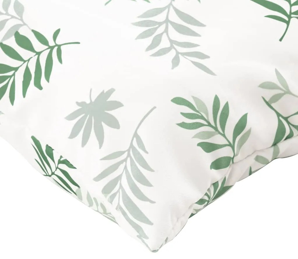 Almofadões p/ móveis paletes 3 pcs tecido oxford padrão folhas
