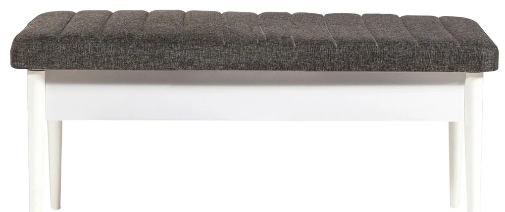 Conjunto de Mesa de Jantar Extensível e Cadeiras Vina – Branco e Antra