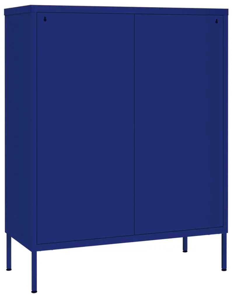Armário com gavetas aço 80x35x101,5 cm azul-marinho