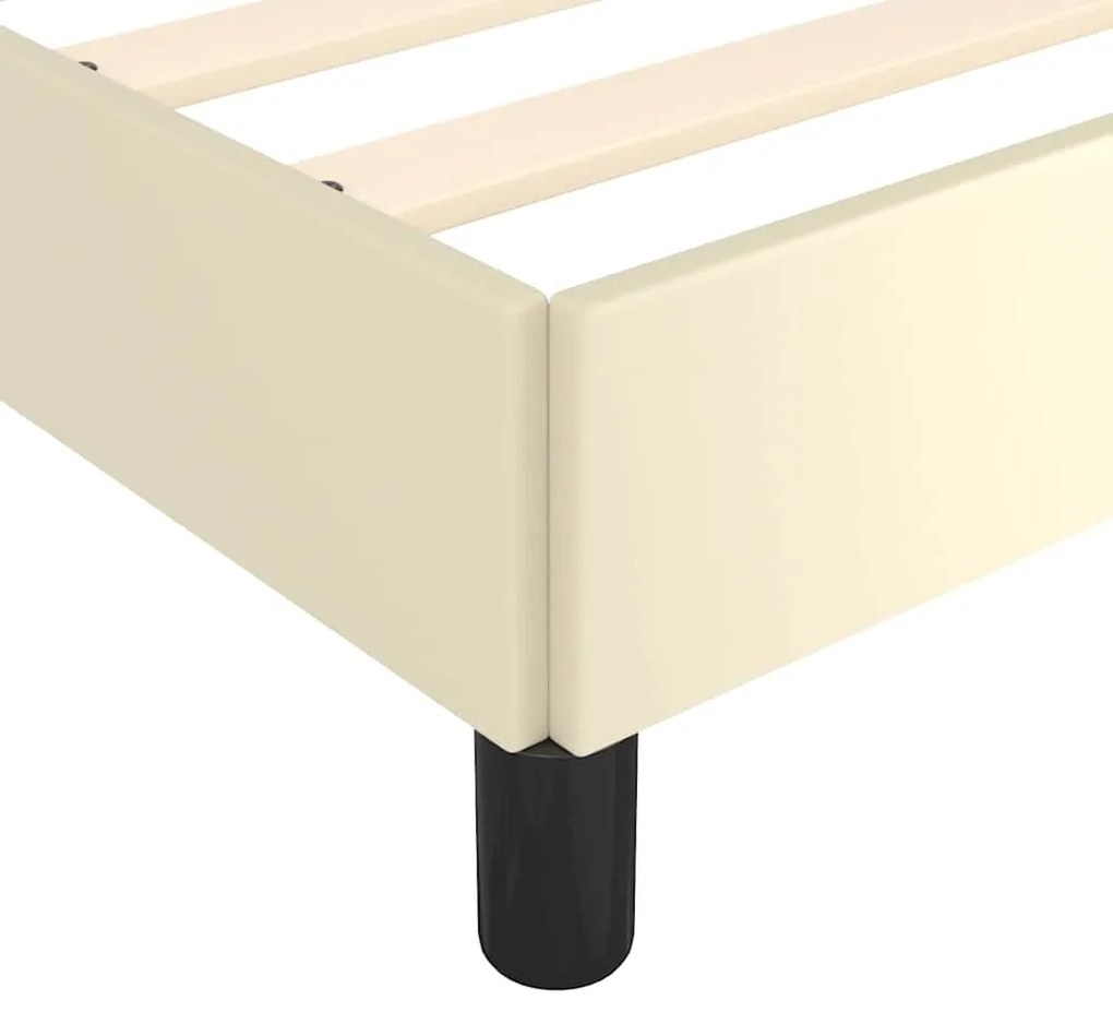 Estrutura cama c/ cabeceira sem colchão 160x200 cm creme