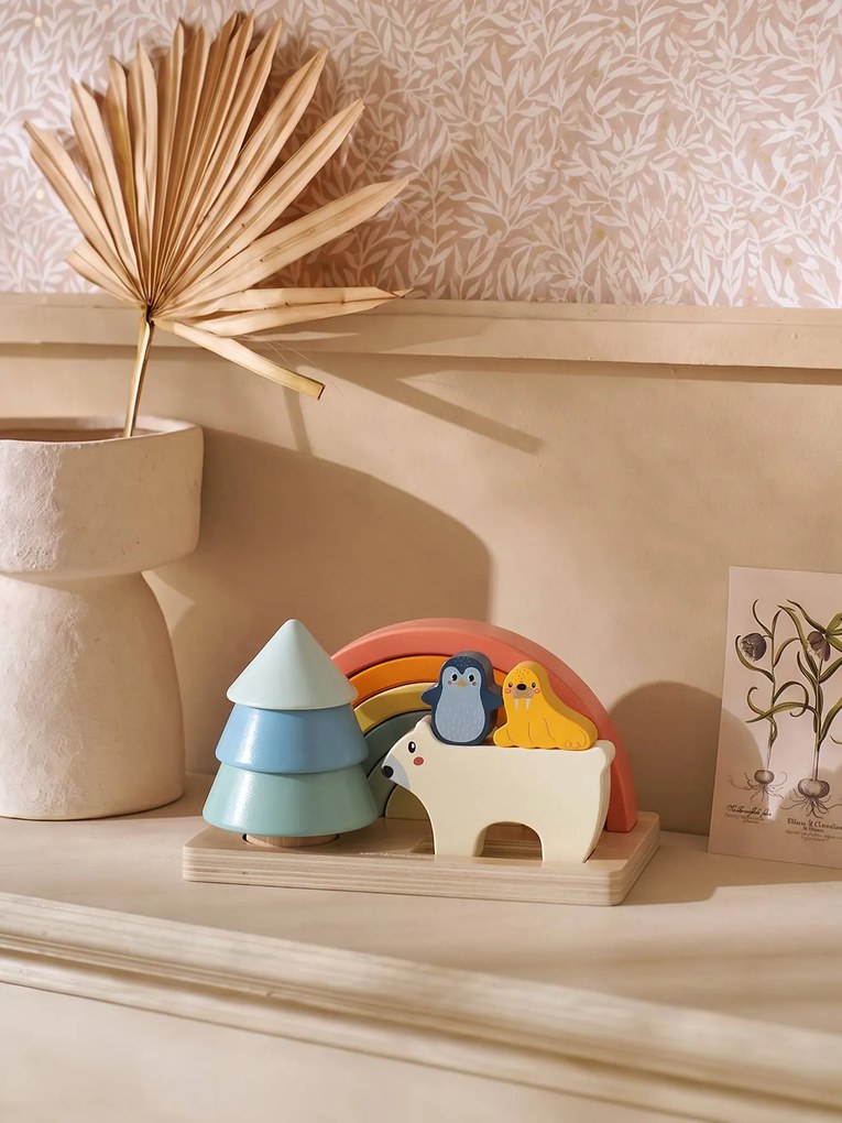 Trio de brinquedos de atividades em madeira FSC® madeira