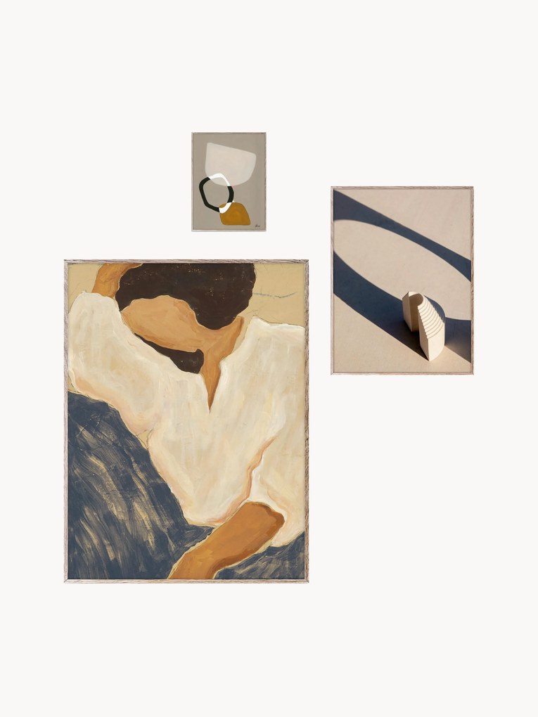 Pósters emoldurados Artwall nº 01, conjunto de 3