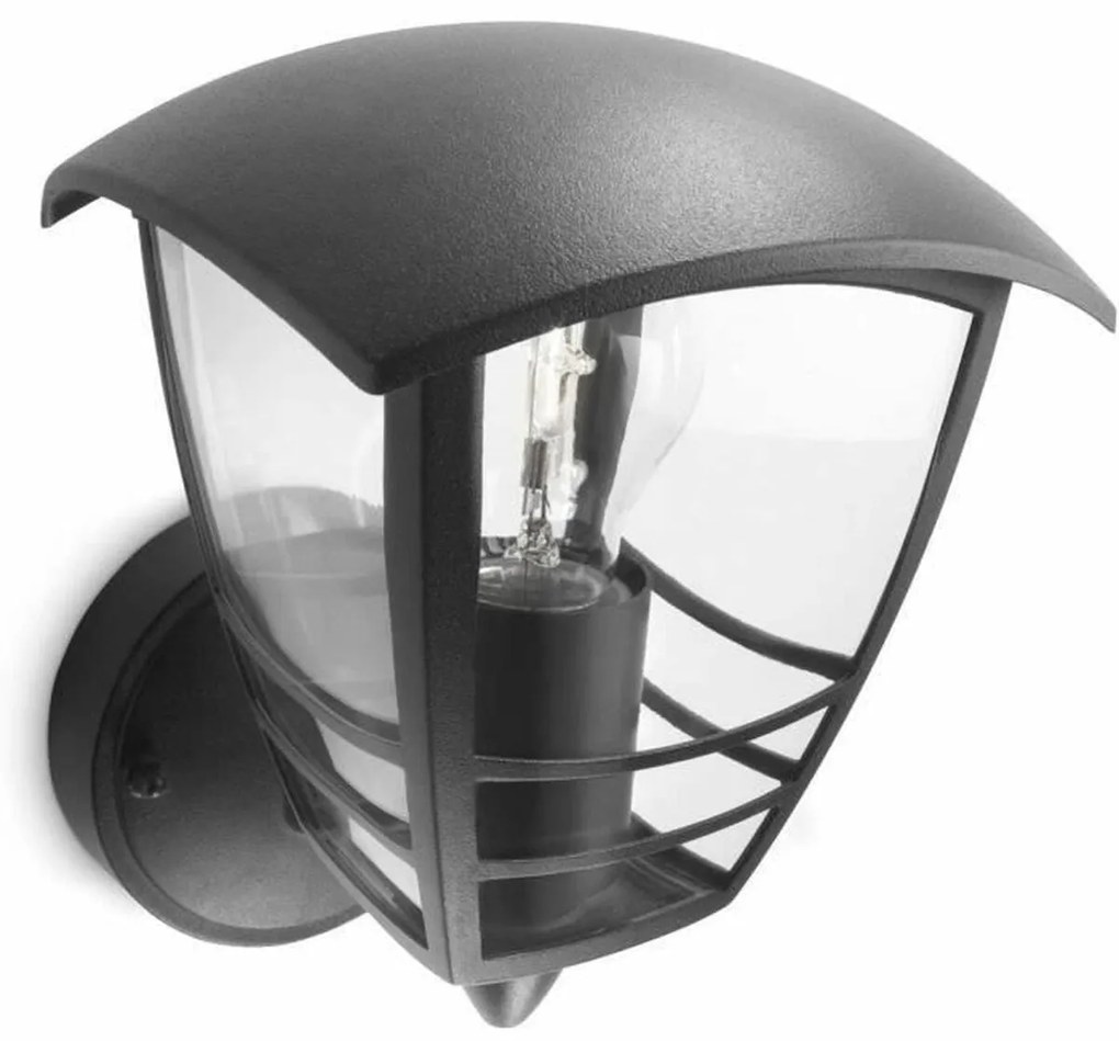 Luz de Parede Philips My Garden Creek Preto Alumínio A 60 W E27