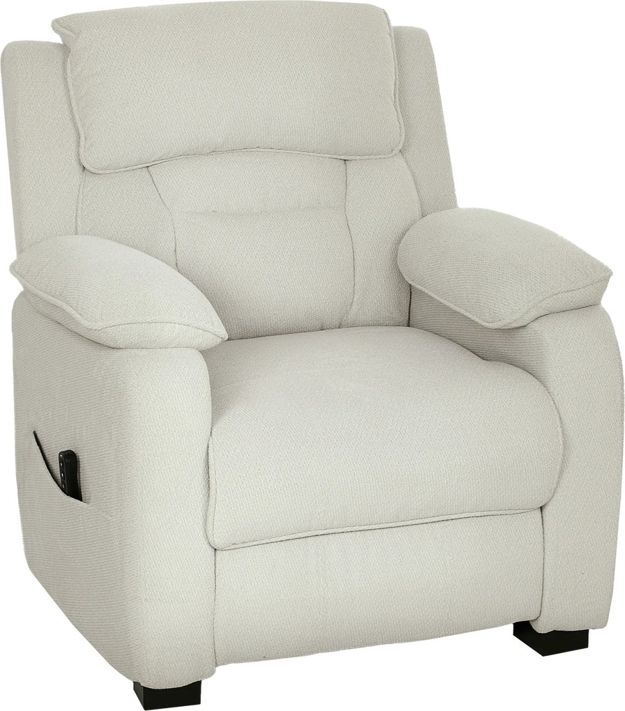 Cadeirão de Relaxamento Reclinável, 90 x 86 x 103 cm, Inclinação Elétrica até 150°, Bege