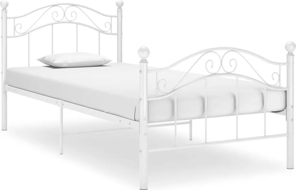 Estrutura de cama 100x200 cm metal branco