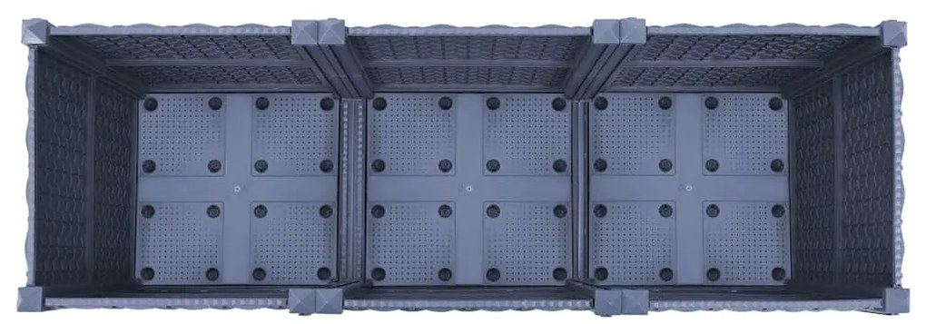 Canteiro elevado 120x40x38 cm polipropileno